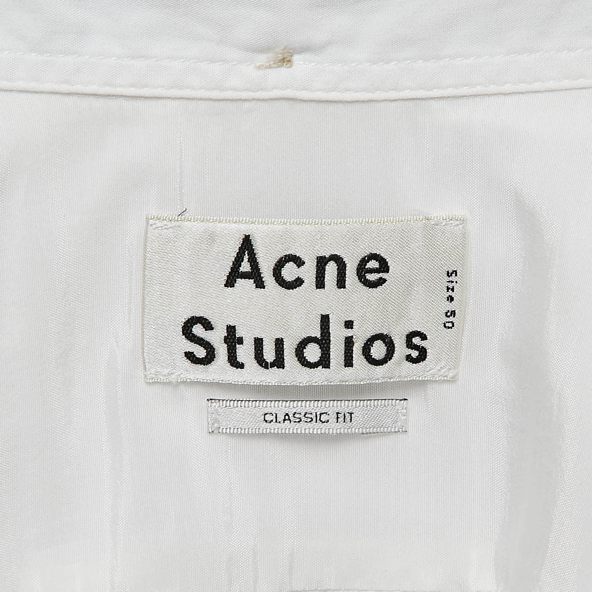 White Cotton Short Sleeve Shirt