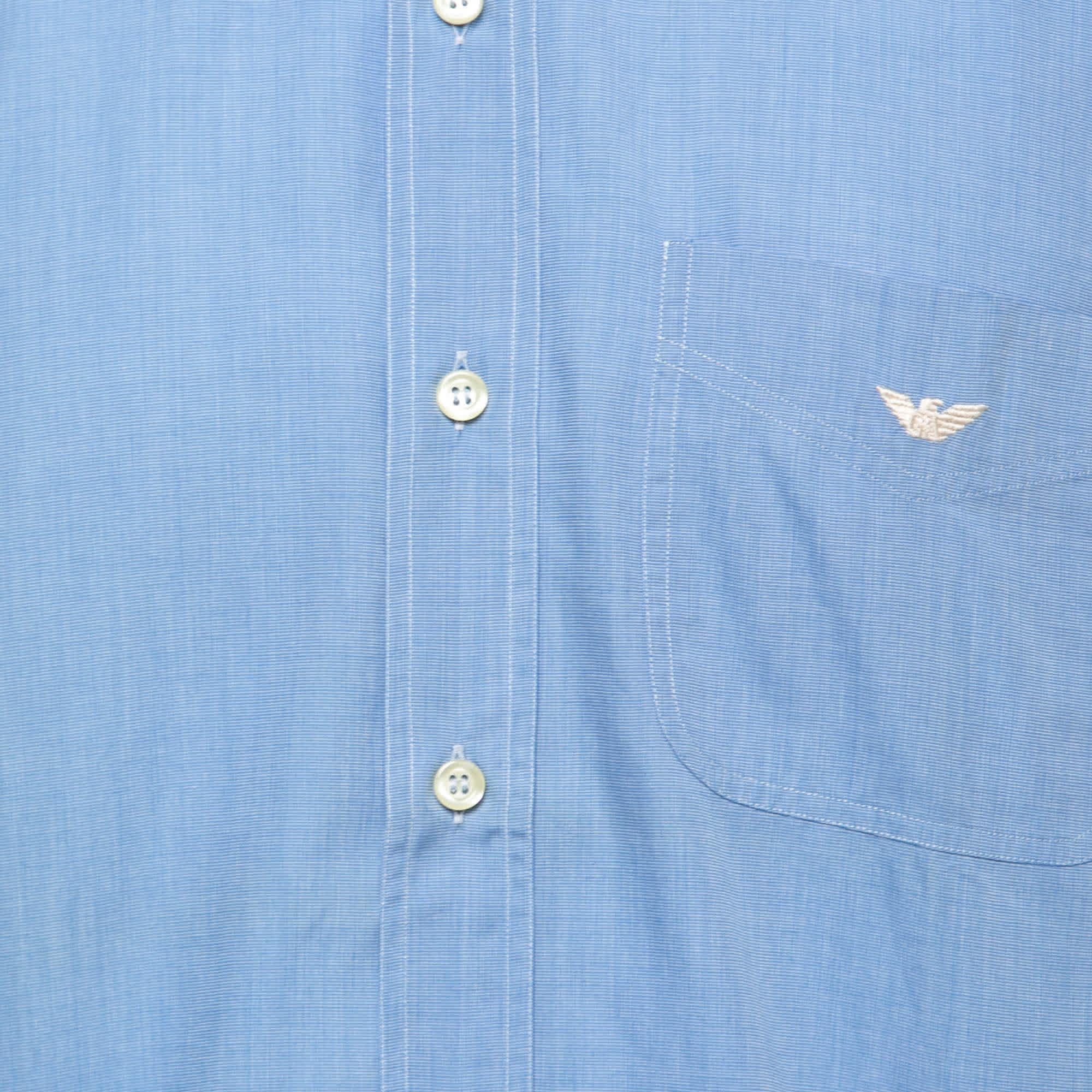 Blue Cotton Full Sleeve Shirt