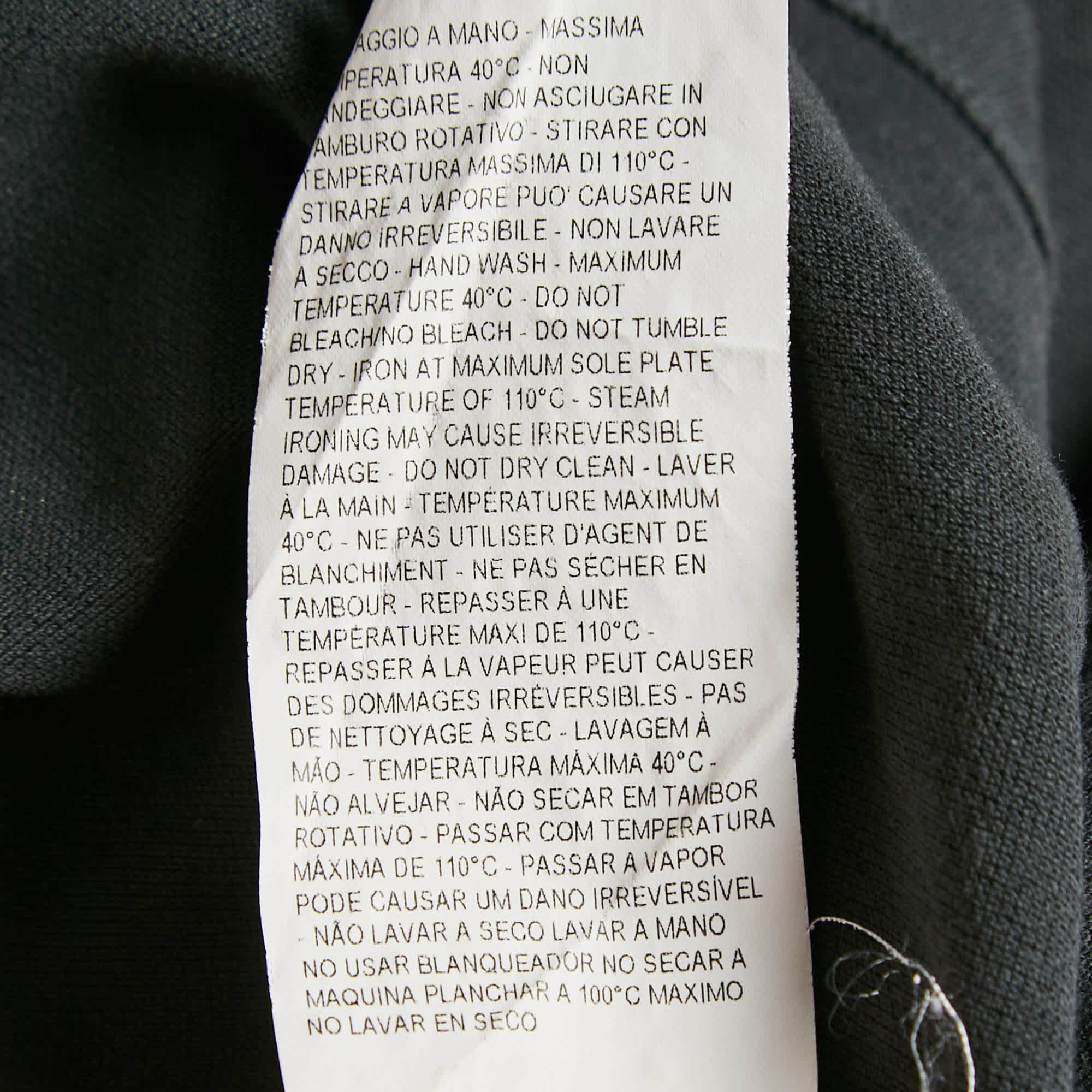 Logo Grey Logo Embroidered Cotton Pique Polo T - Shirt