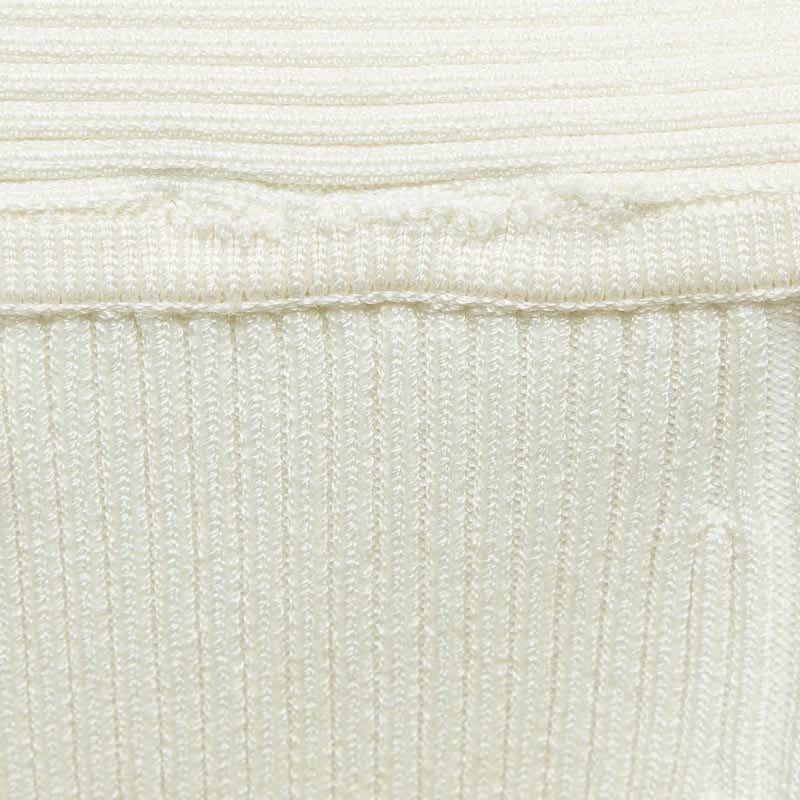 Jonathan Simkhai Ivory White Rib Knit Tabitha Dress