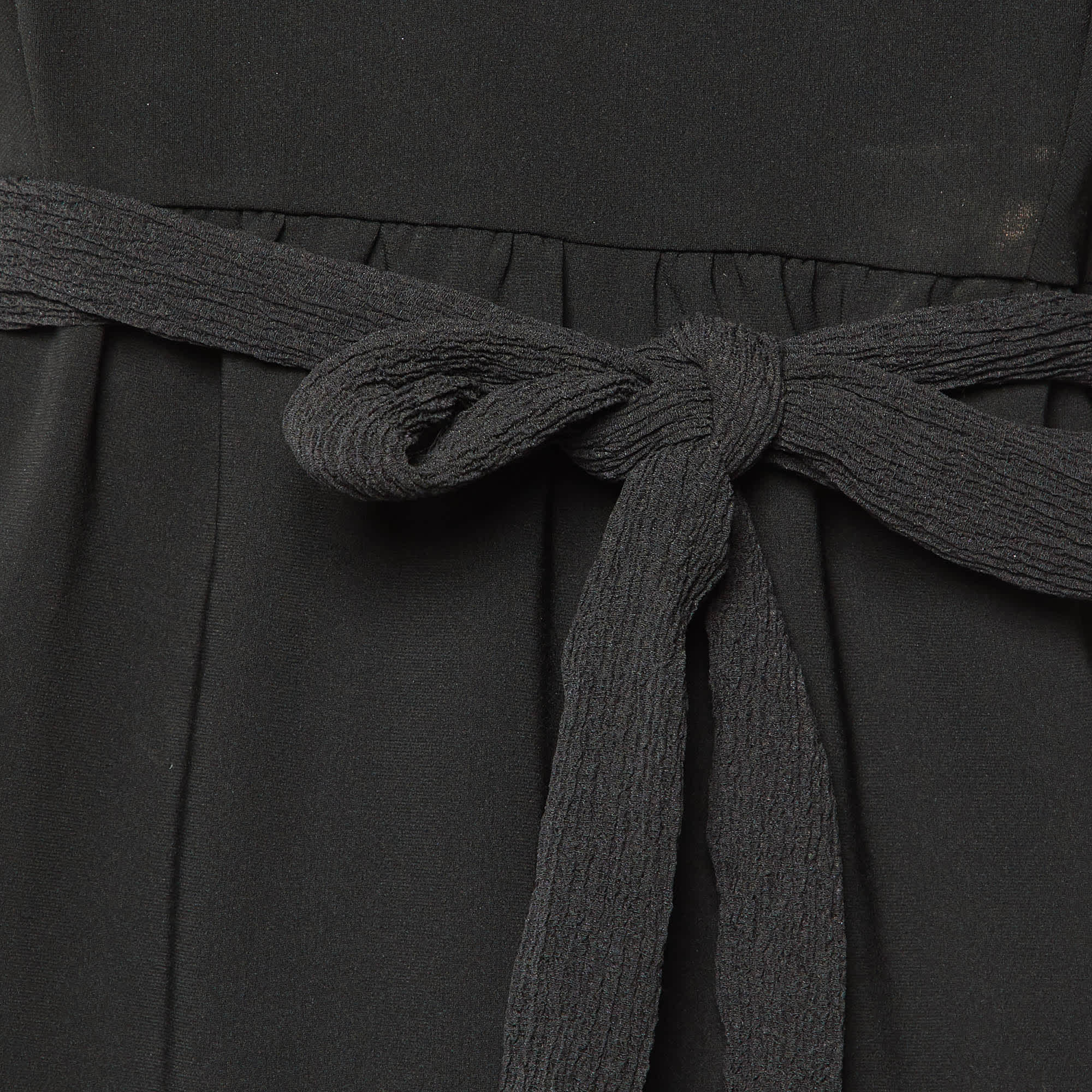 And Cheap And Chic Black Crepe Midi Dress