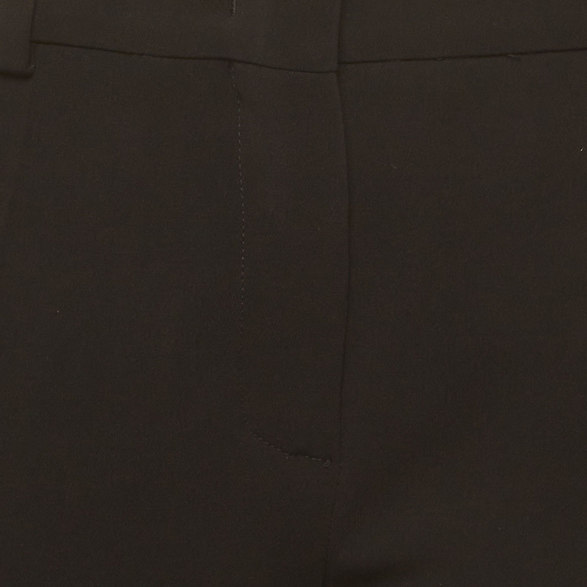 Max Mara Studio Black Gabardine Formal Trousers