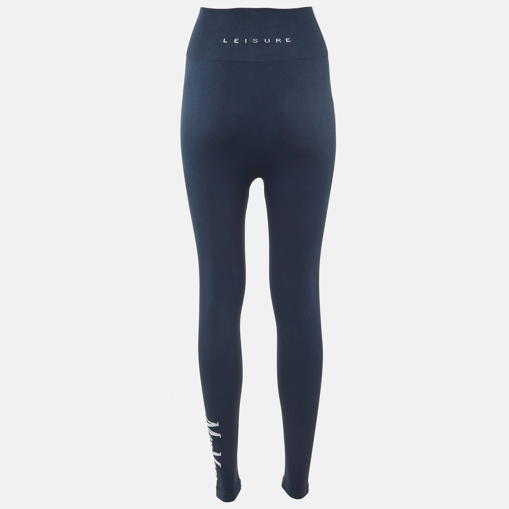 Blue Leisure Blue Logo Jersey Leggings