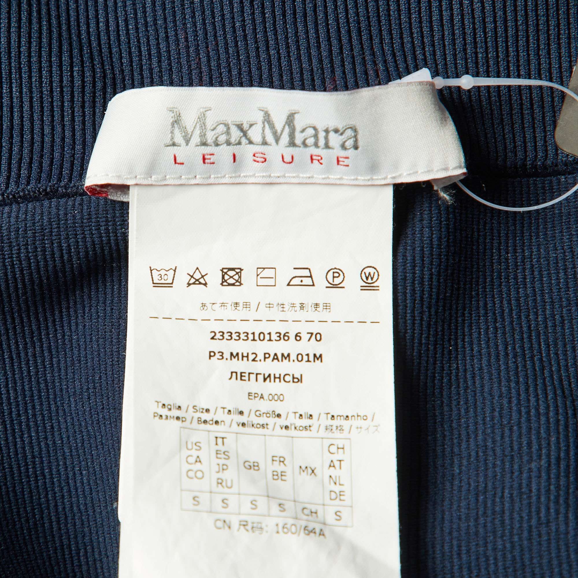 Blue Leisure Blue Logo Jersey Leggings