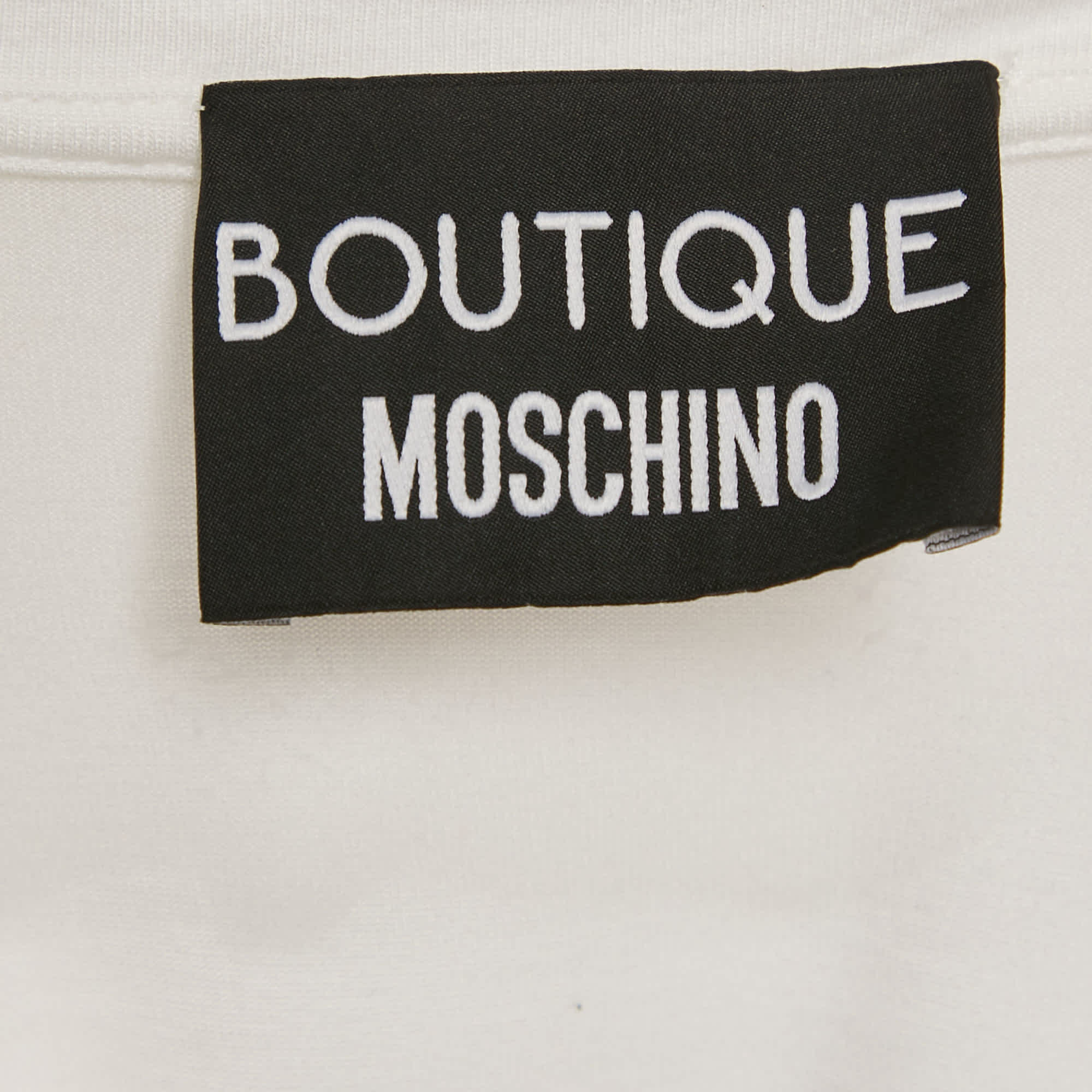 White Logo Print Jersey Crystal Embellished And Ruffled T - Shirt