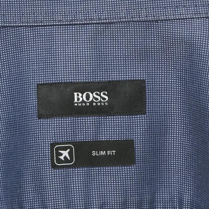 Jason Blue Cotton Slim Fit Jason Shirt Xxl