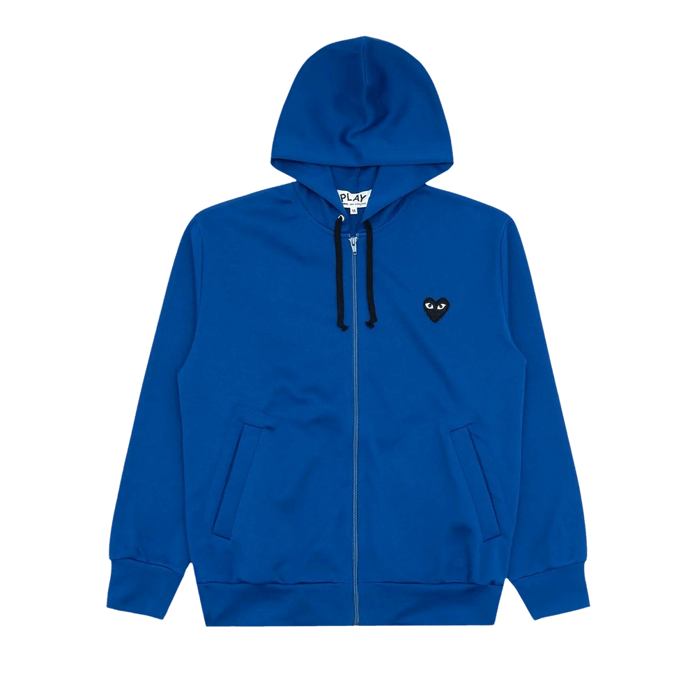 Comme des Garçons PLAY Zip Up Hoodie Blue
