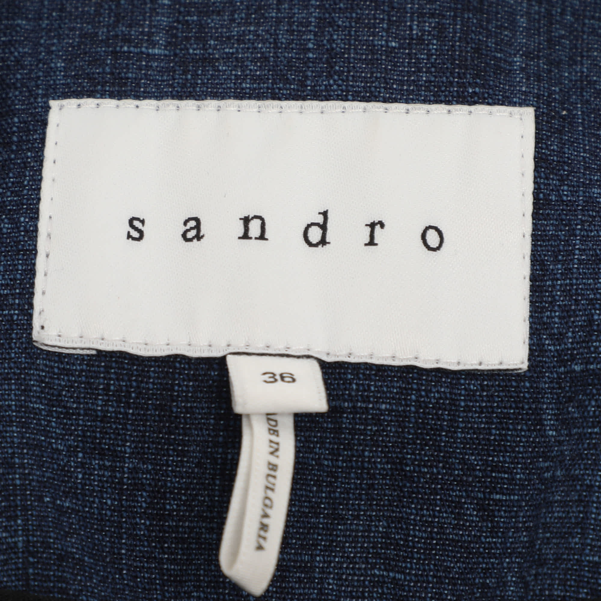 Blue Denim Short Sleeve Blazer Jacket