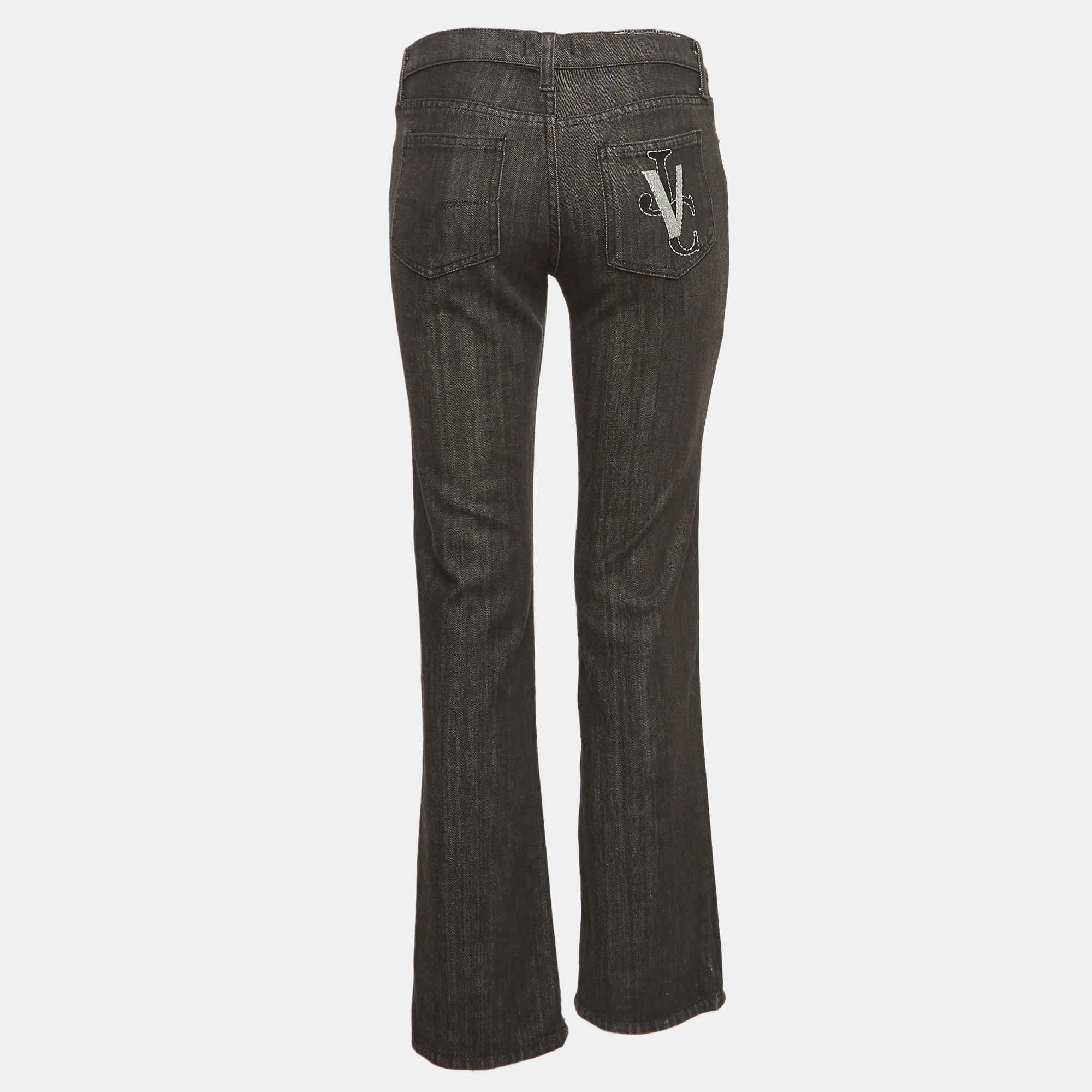COUTURE Jeans Couture Black Embroidered Denim Jeans M Waist 30"