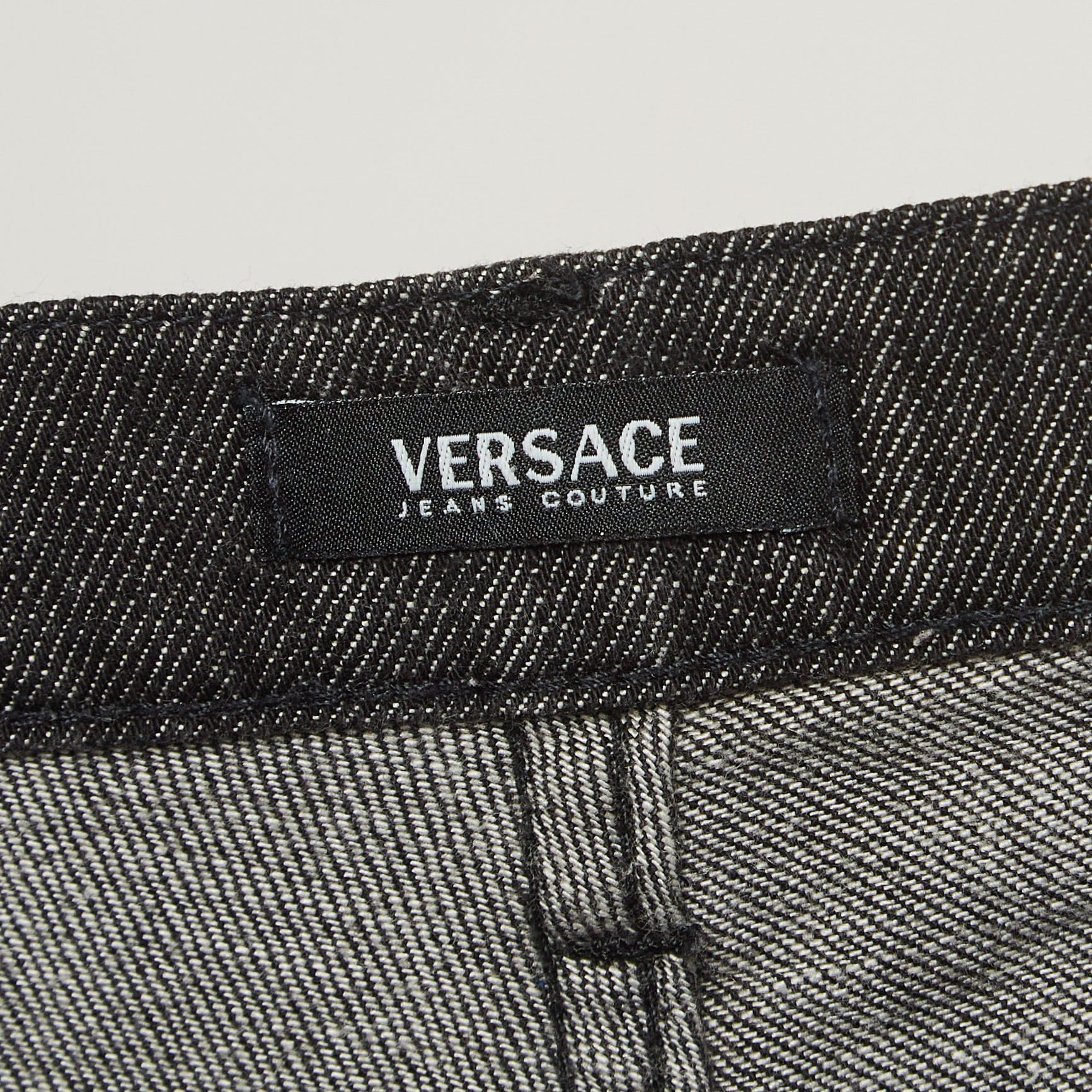 COUTURE Jeans Couture Black Embroidered Denim Jeans M Waist 30"