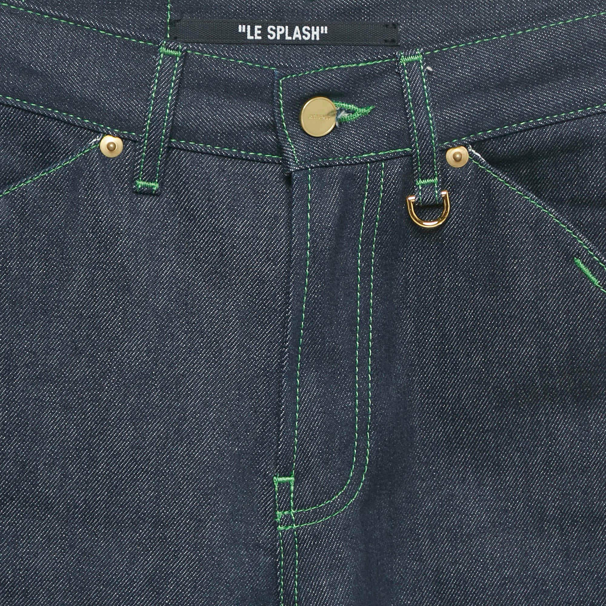 Blue Denim Le De Nimes High - Rise Jeans S/waist 25"