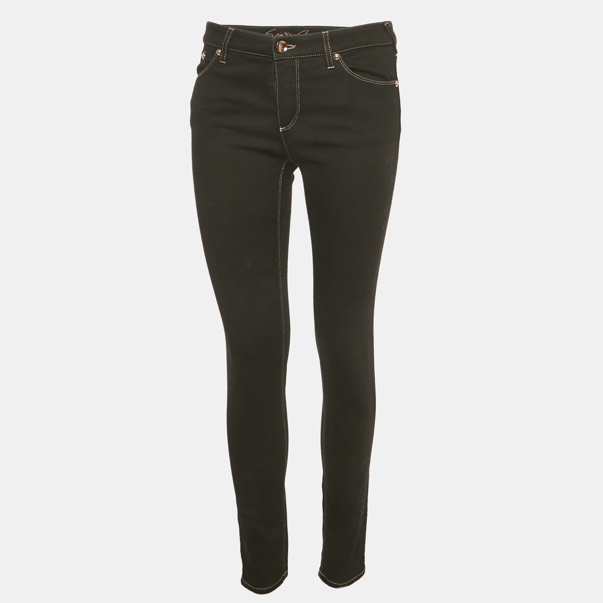 Blue Dark Blue Denim Slim Fit Jeans