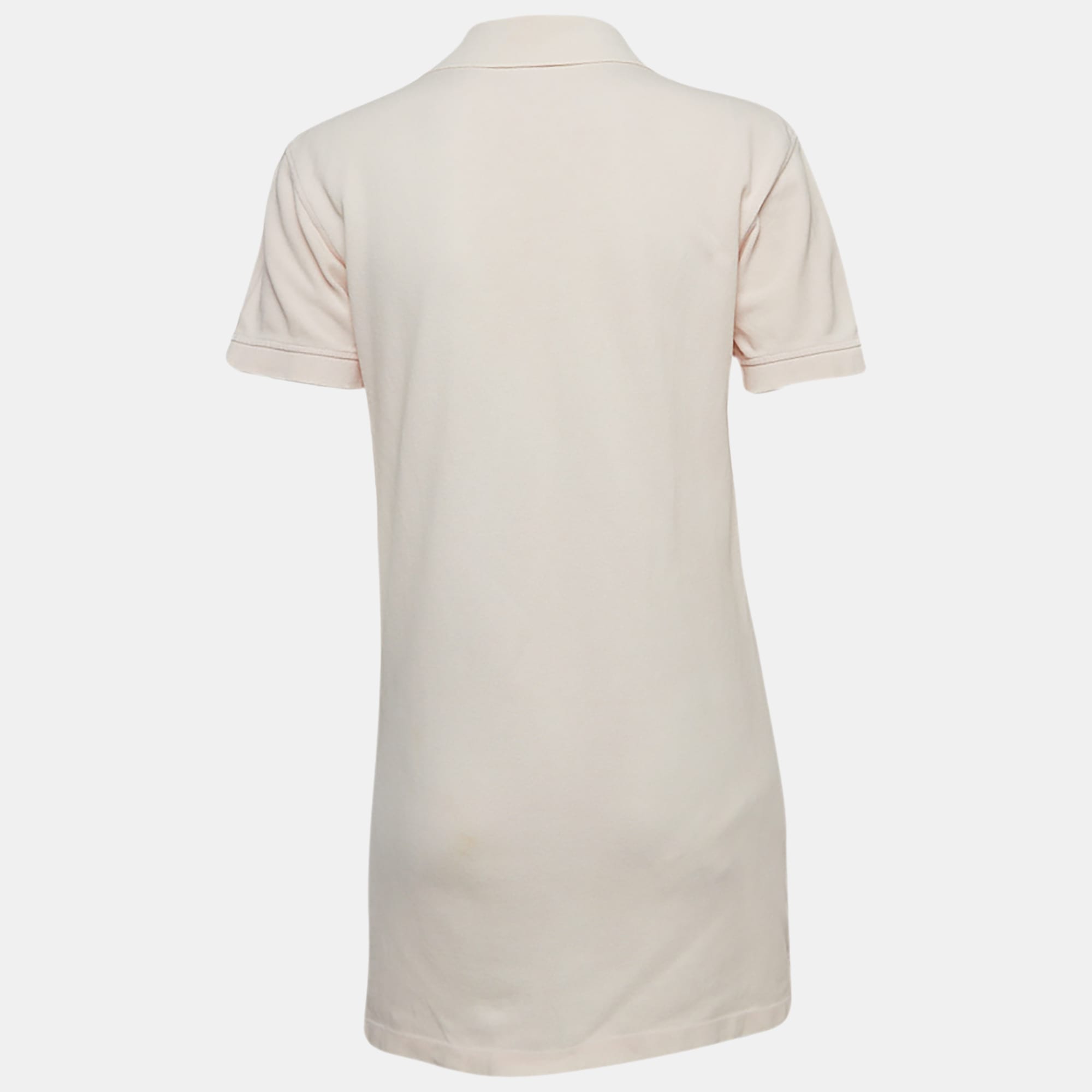 Ch Carolina Herrera Light Pink Cotton Mini Polo Dress