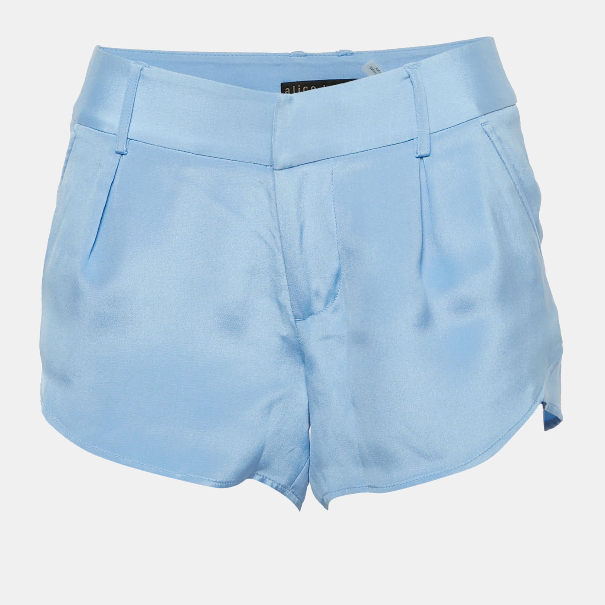 Base Blue Silk Shorts Xs