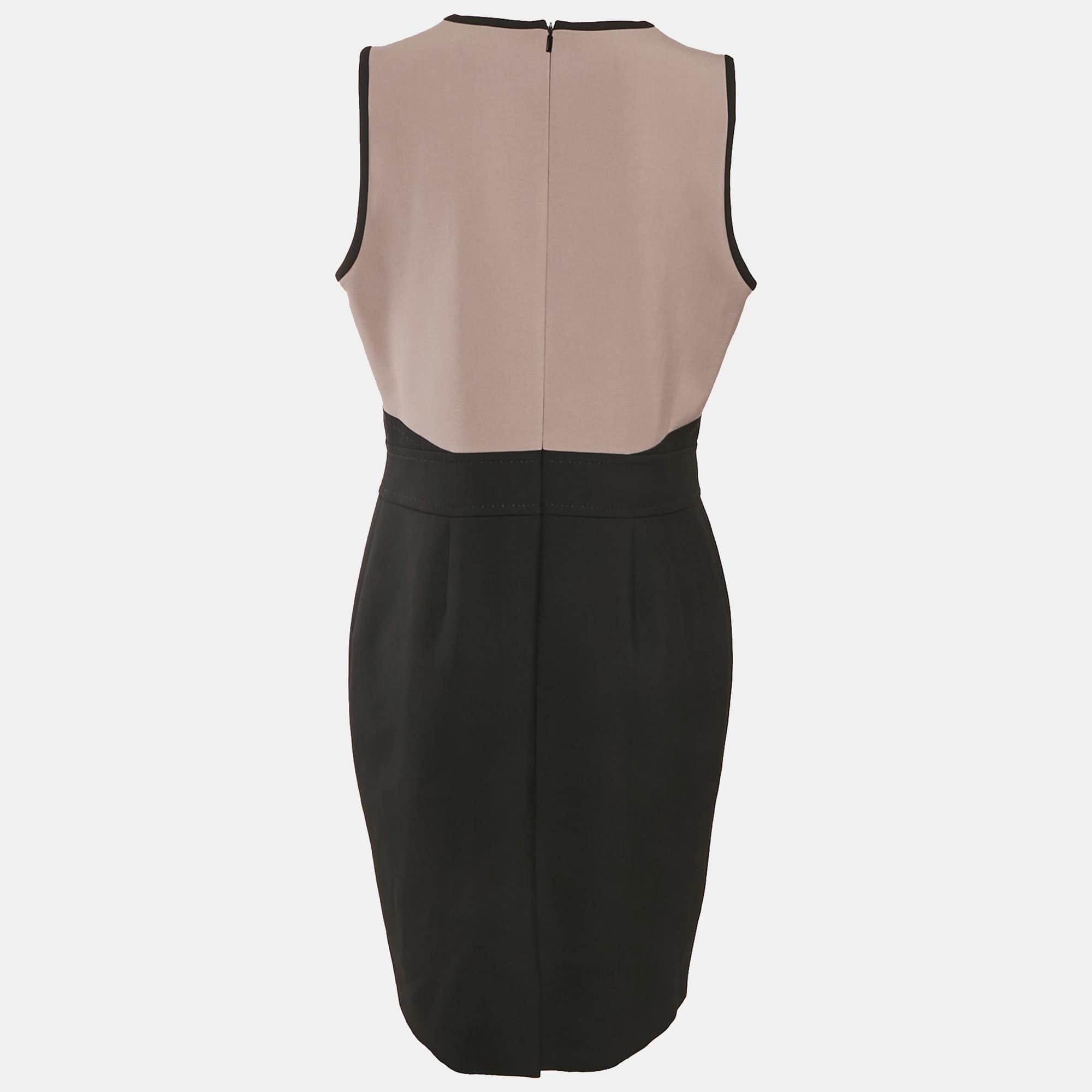 Purple Black/purple Crepe Sleeveless Dalota Short Dress