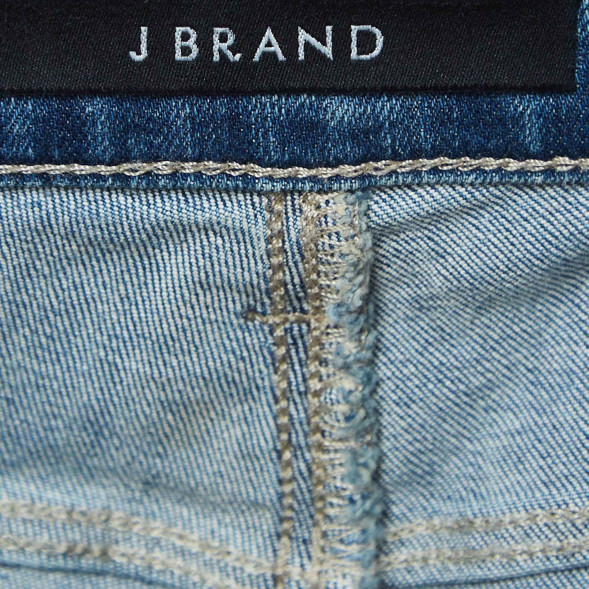 Blue Washed Denim Skinny Jeans M Waist 29"