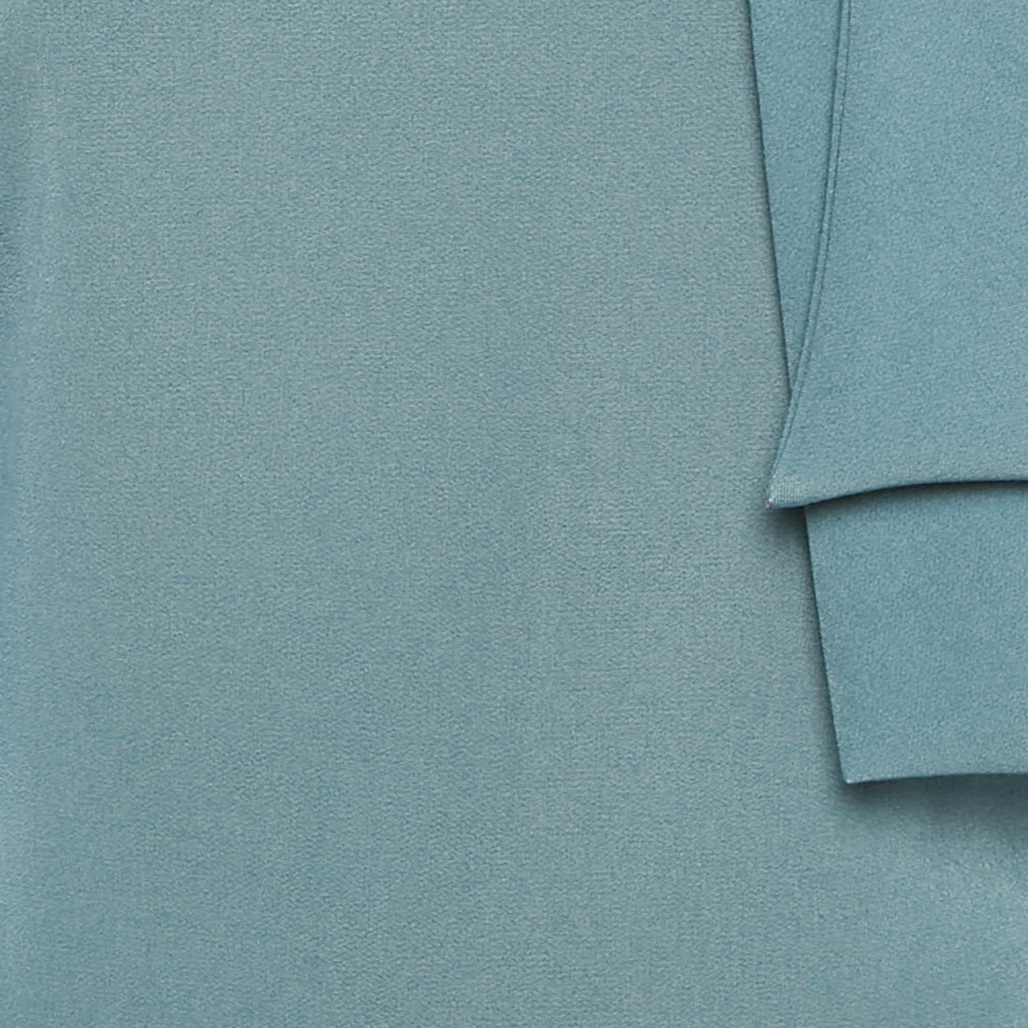 Badgley Mischka Light Blue Crepe Bow Detail Mini Dress