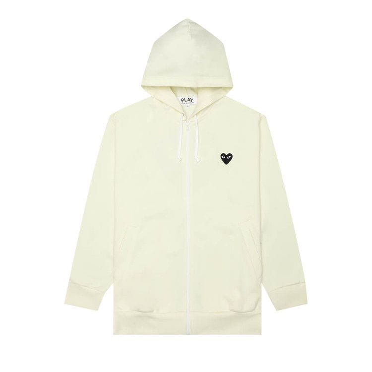 Comme des Garçons PLAY Zip-Up Hoodie Yellow