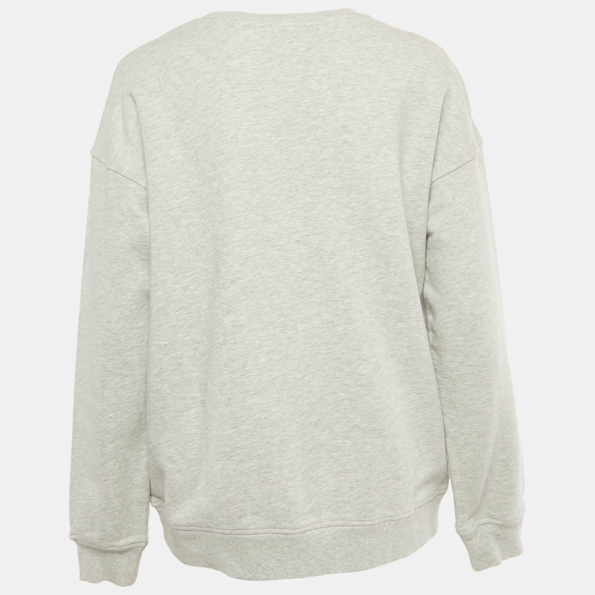 H&M X H&m x Disney Grey Mickey Embroidered Cotton Sweatshirt