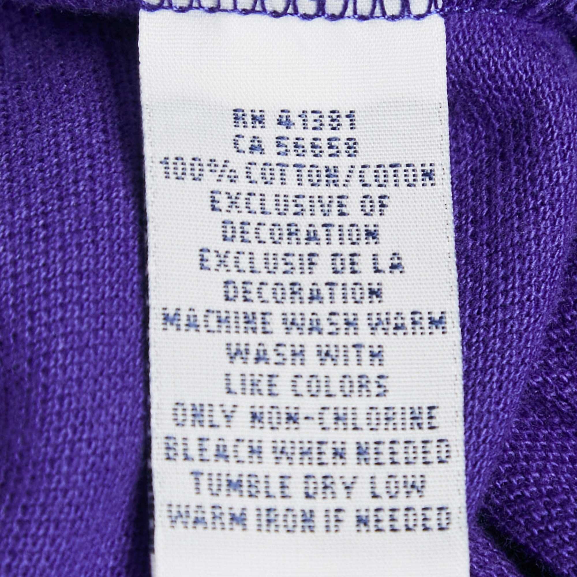 Ralph Lauren Purple Polo Ralph Lauren Purple Cotton Pique Skinny Polo T - Shirt