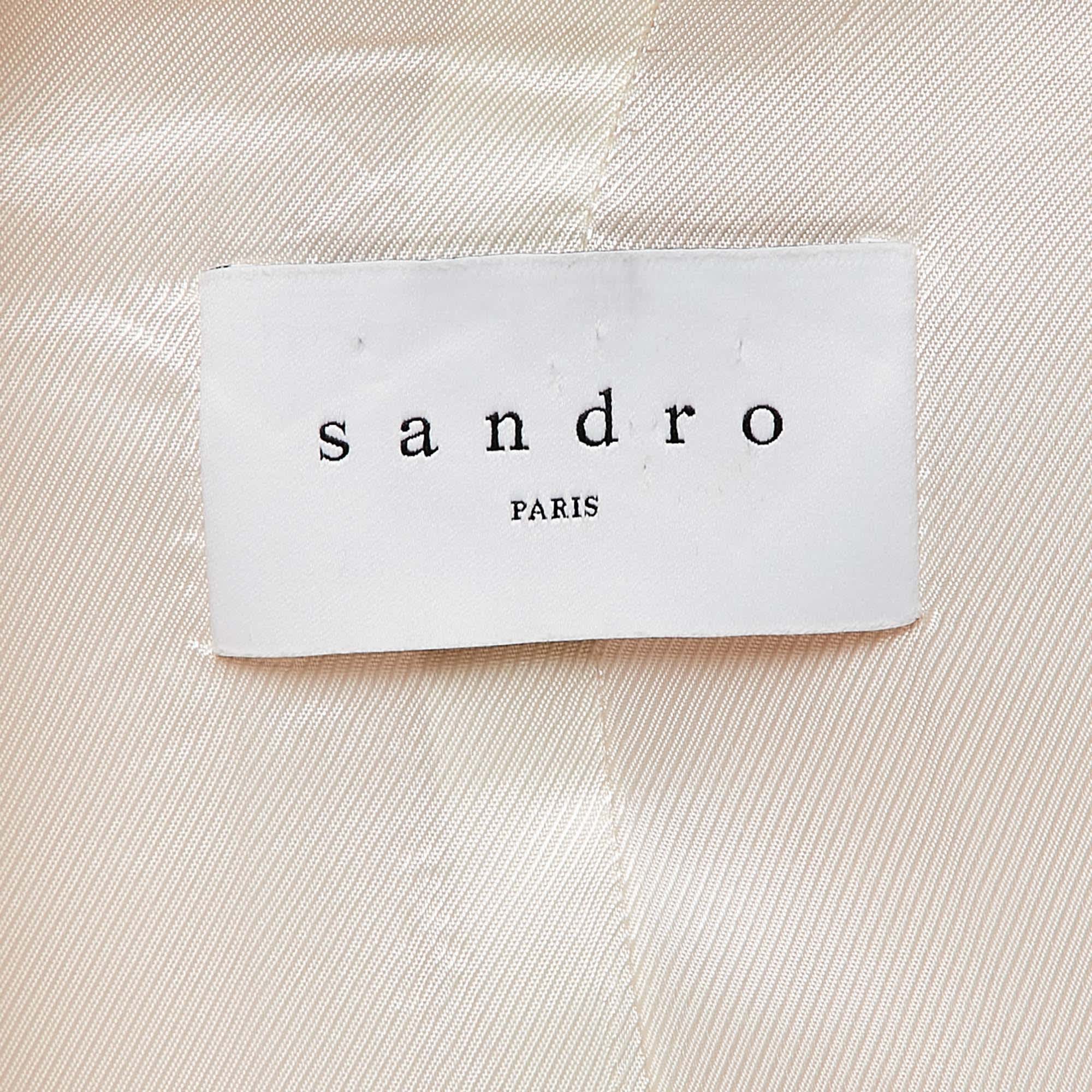 BLEND Pink Ramie Blend Single Breasted Blazer