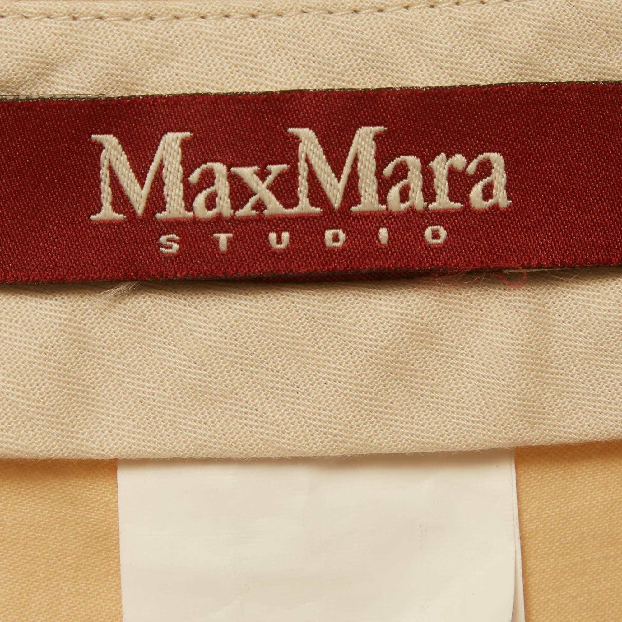 Max Mara Studio Beige Cotton Chino Pants