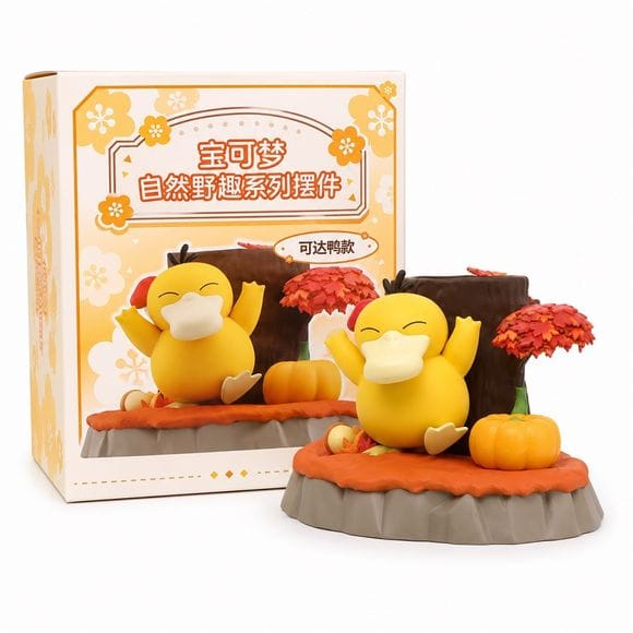 Langbowang Pokemon Nature Adventure Series PVC Figure Statue - Psyduck