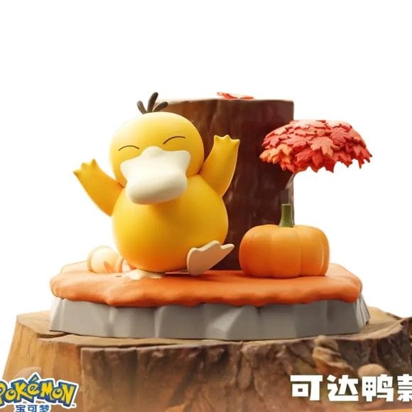 Langbowang Pokemon Nature Adventure Series PVC Figure Statue - Psyduck