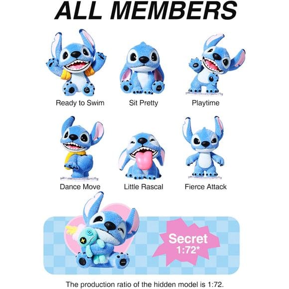 MINISO Disney Lilo & Stitch Flocked Plush Toy Figure Blind Box AUTHENTIC