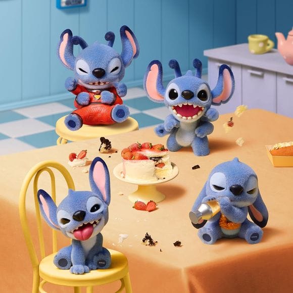Miniso Disney Lilo & Stitch Ohana Means Family Flocked Figure Blind Box