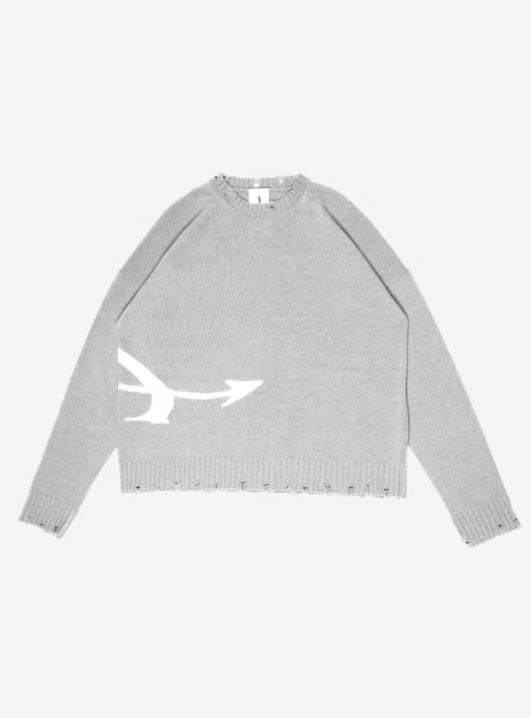 Appreciate Granny's Sweater Ash Grey