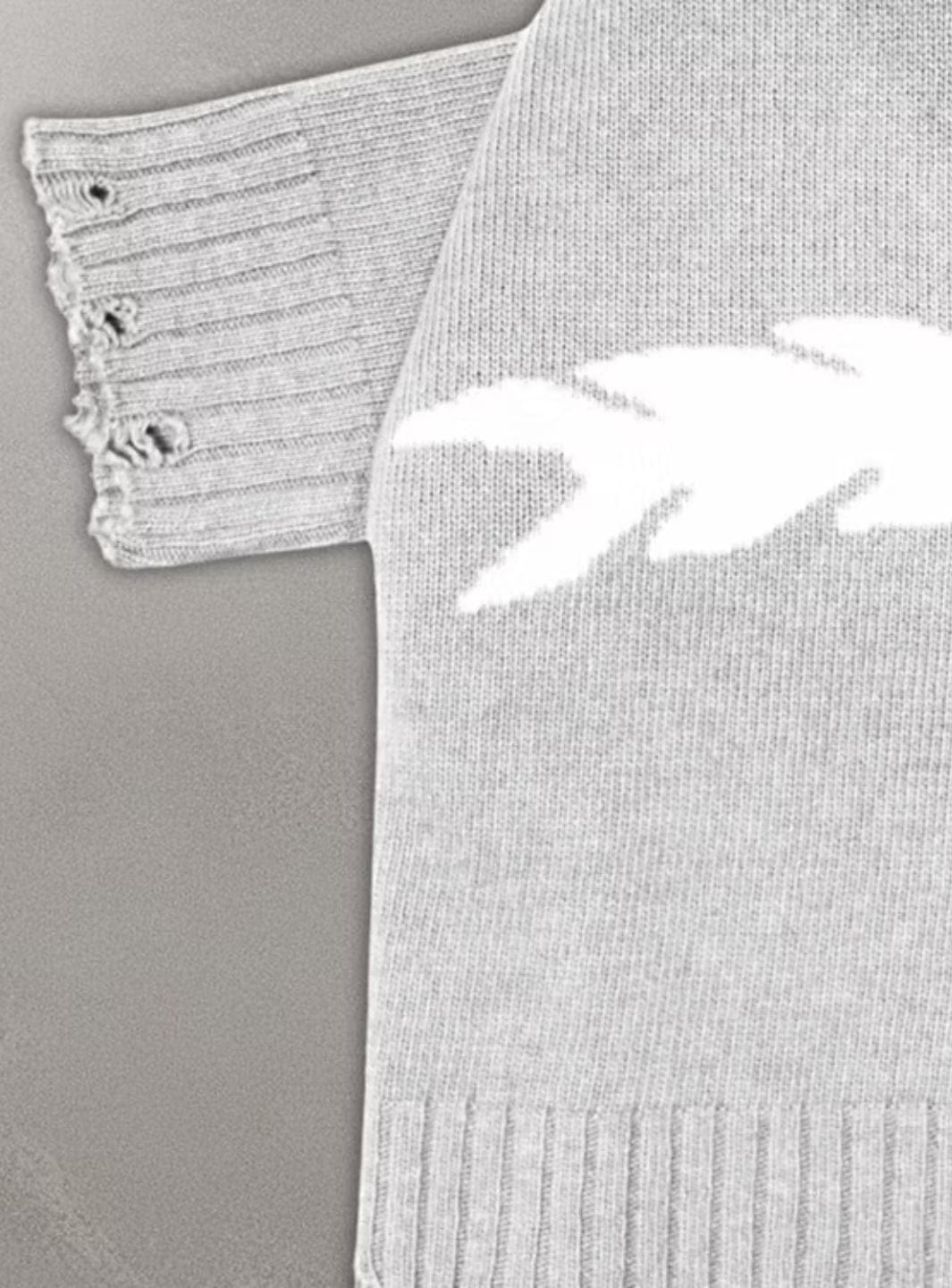 Appreciate Granny's Sweater Ash Grey