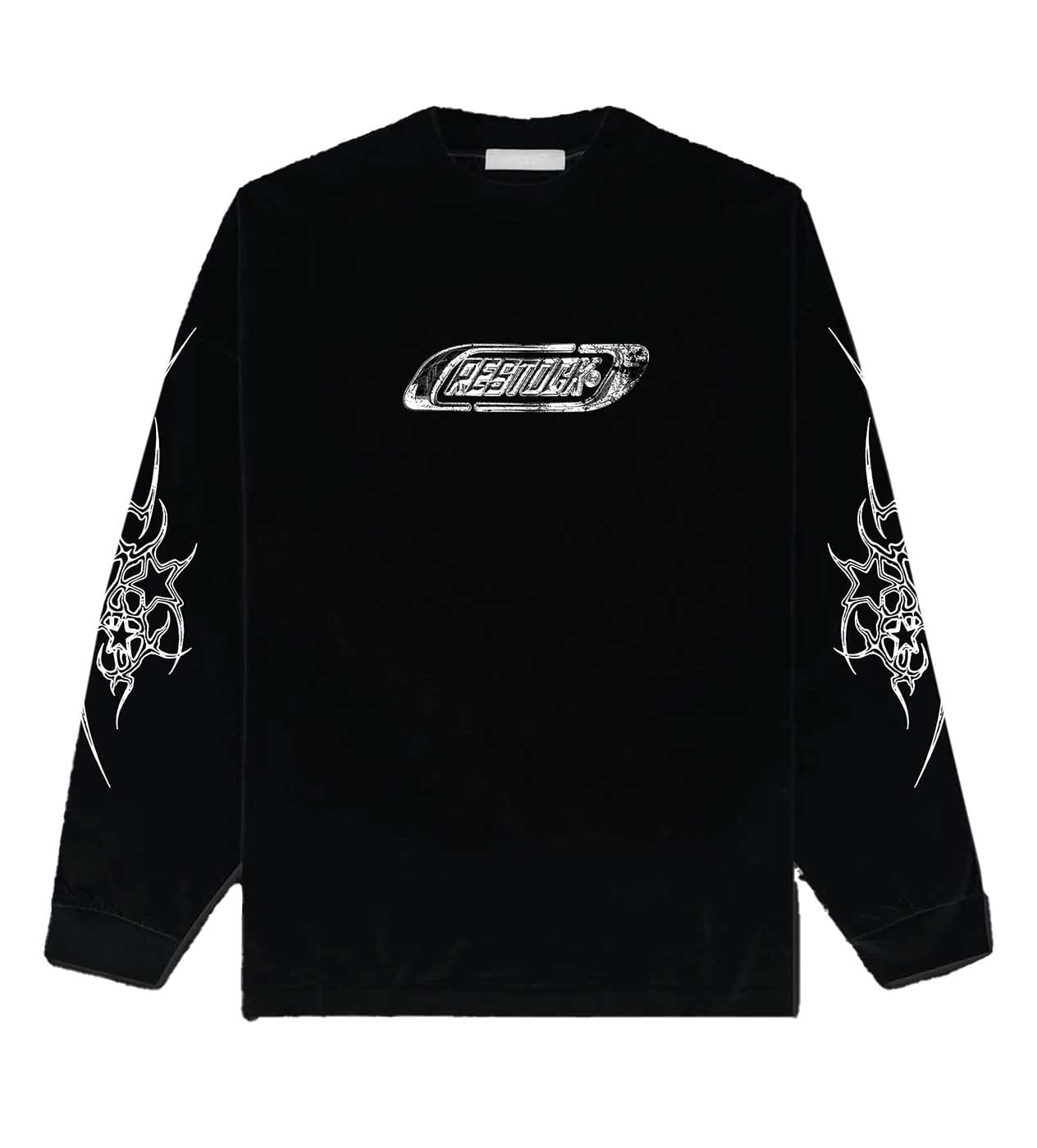 Logo Restock AR Chrome Logo L/S T-Shirt Black