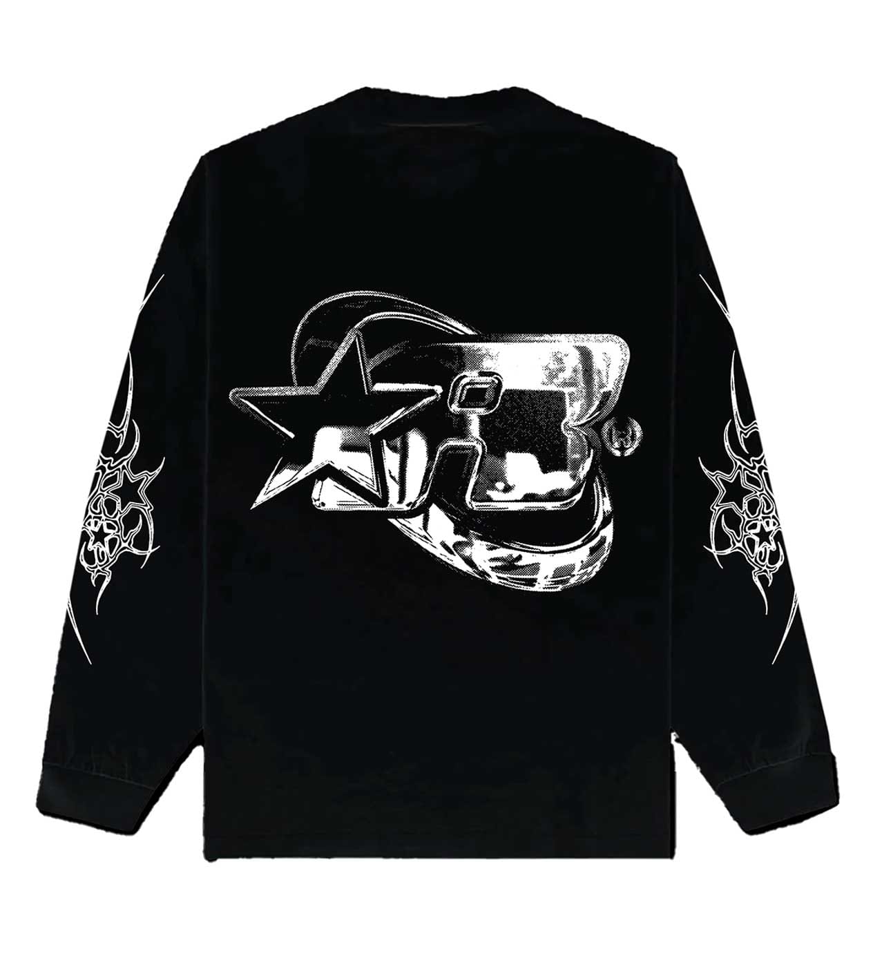 Logo Restock AR Chrome Logo L/S T-Shirt Black