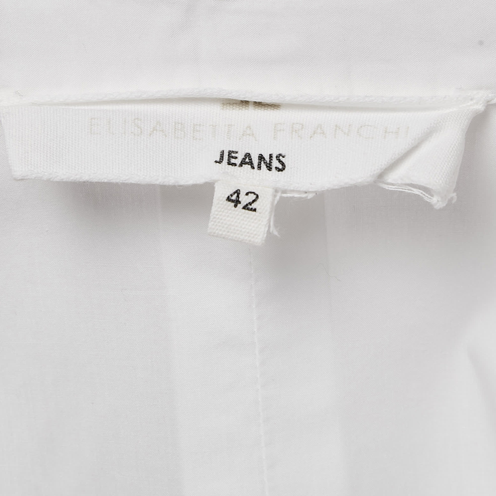 White Cotton Long Sleeve Shirt