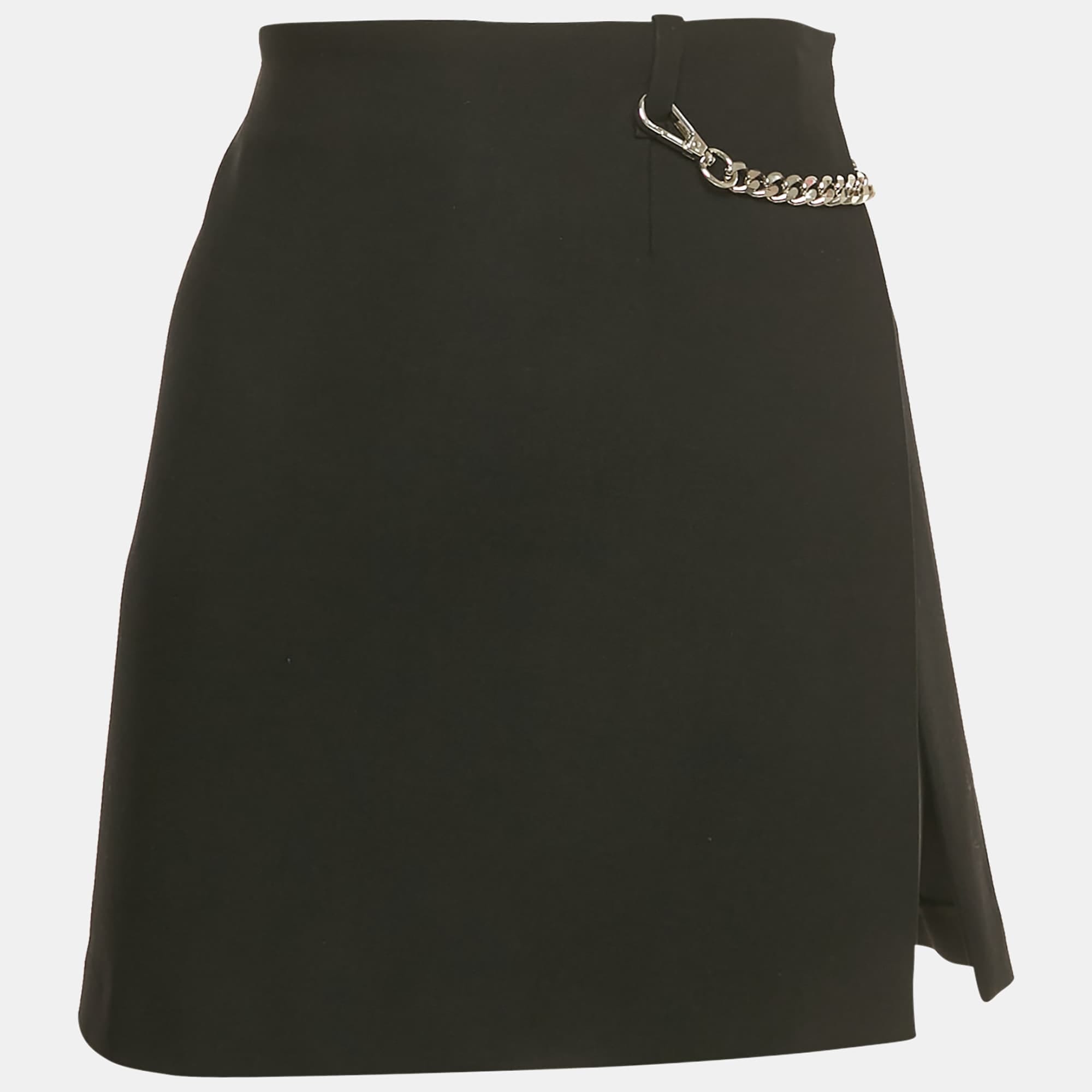 White/black Cotton Shirt Dress And Skirt Set