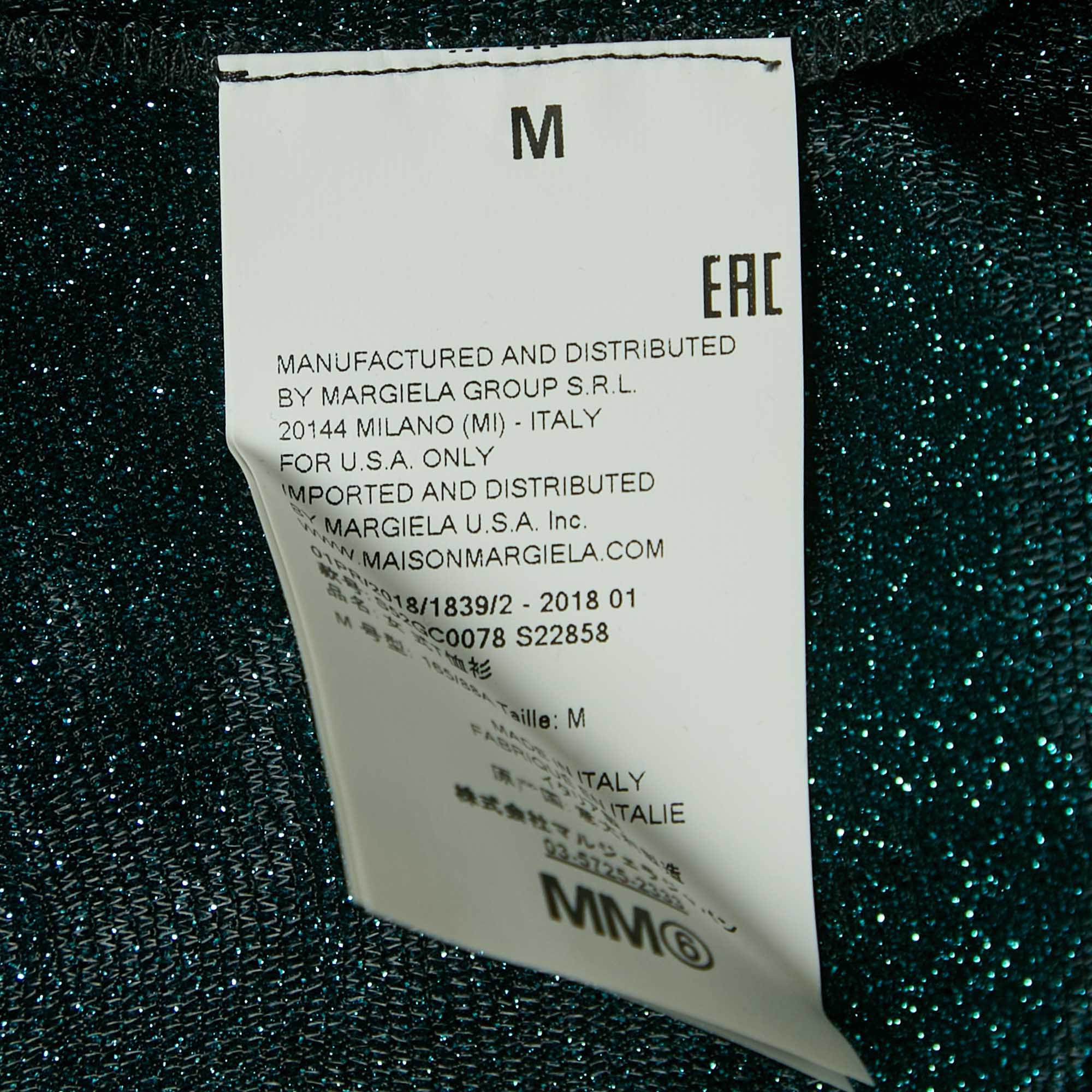 Blue Lurex Knit T - Shirt