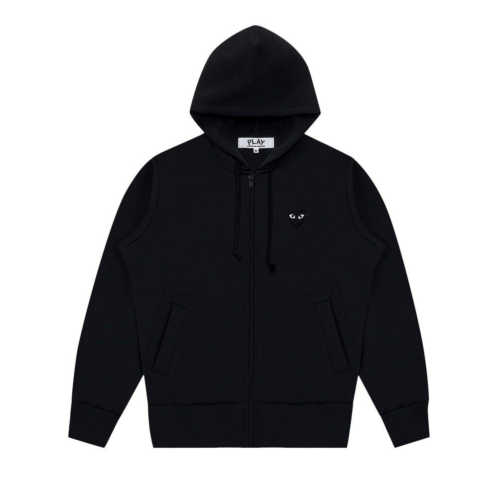 Comme des Garçons PLAY Zip Up Hoodie Black