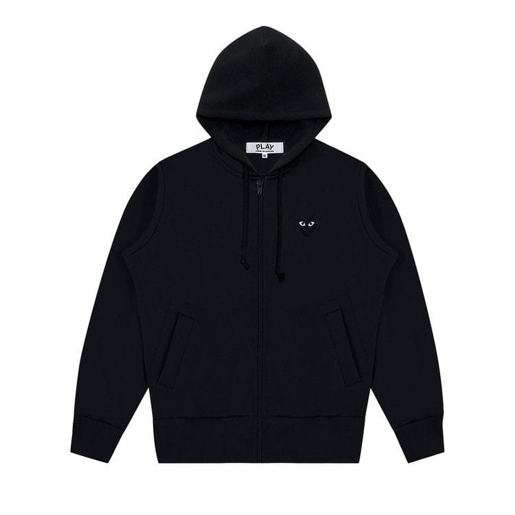 Comme des Garçons PLAY Zip Up Hoodie Black