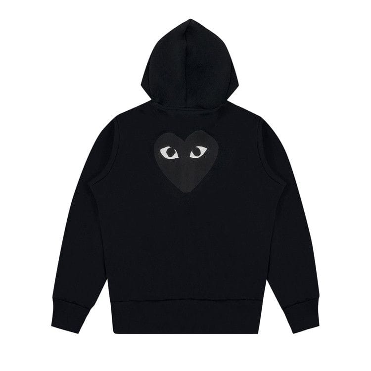 Comme des Garçons PLAY Zip Up Hoodie Black