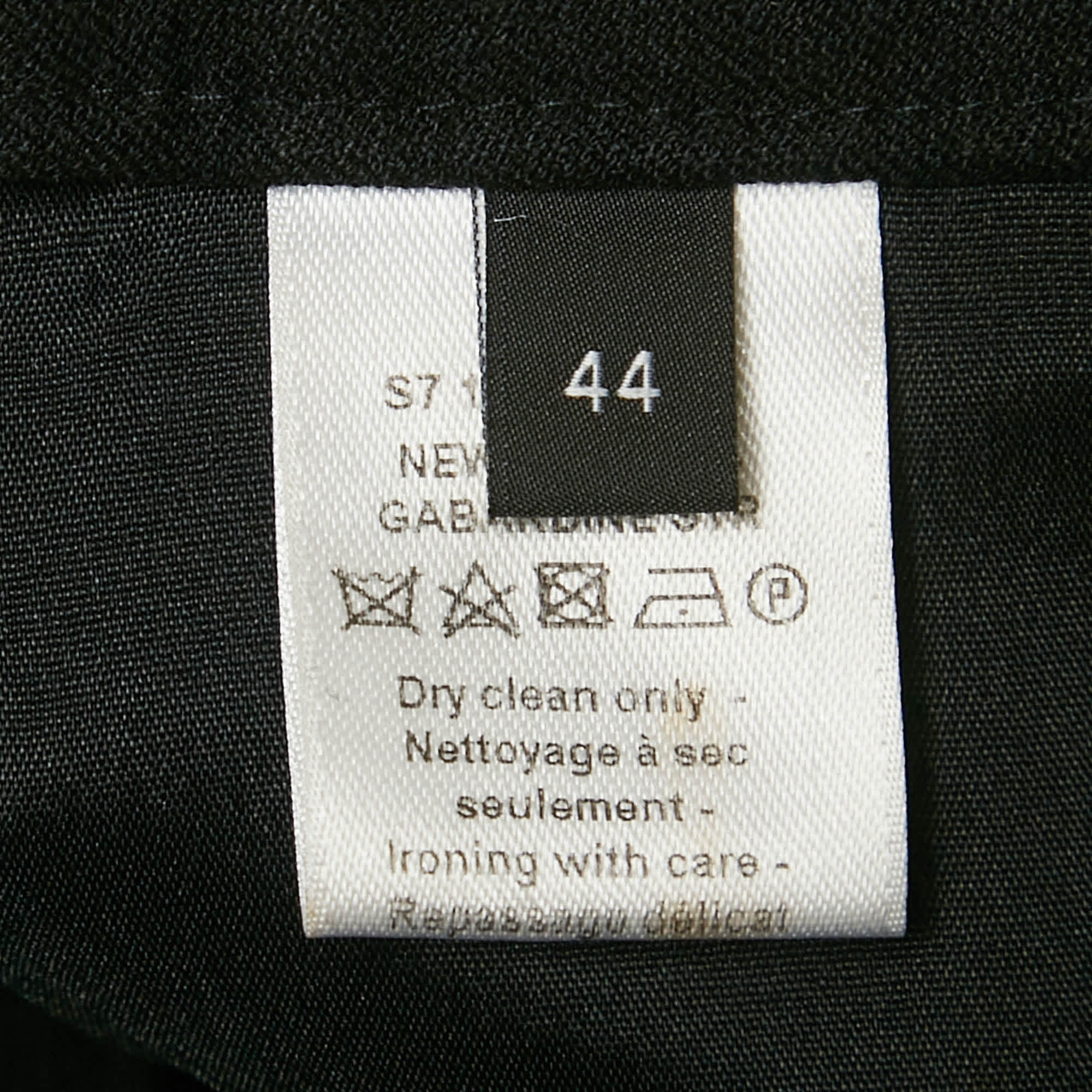 GABARDINE Black Gabardine Wide Leg New Rocket Trousers