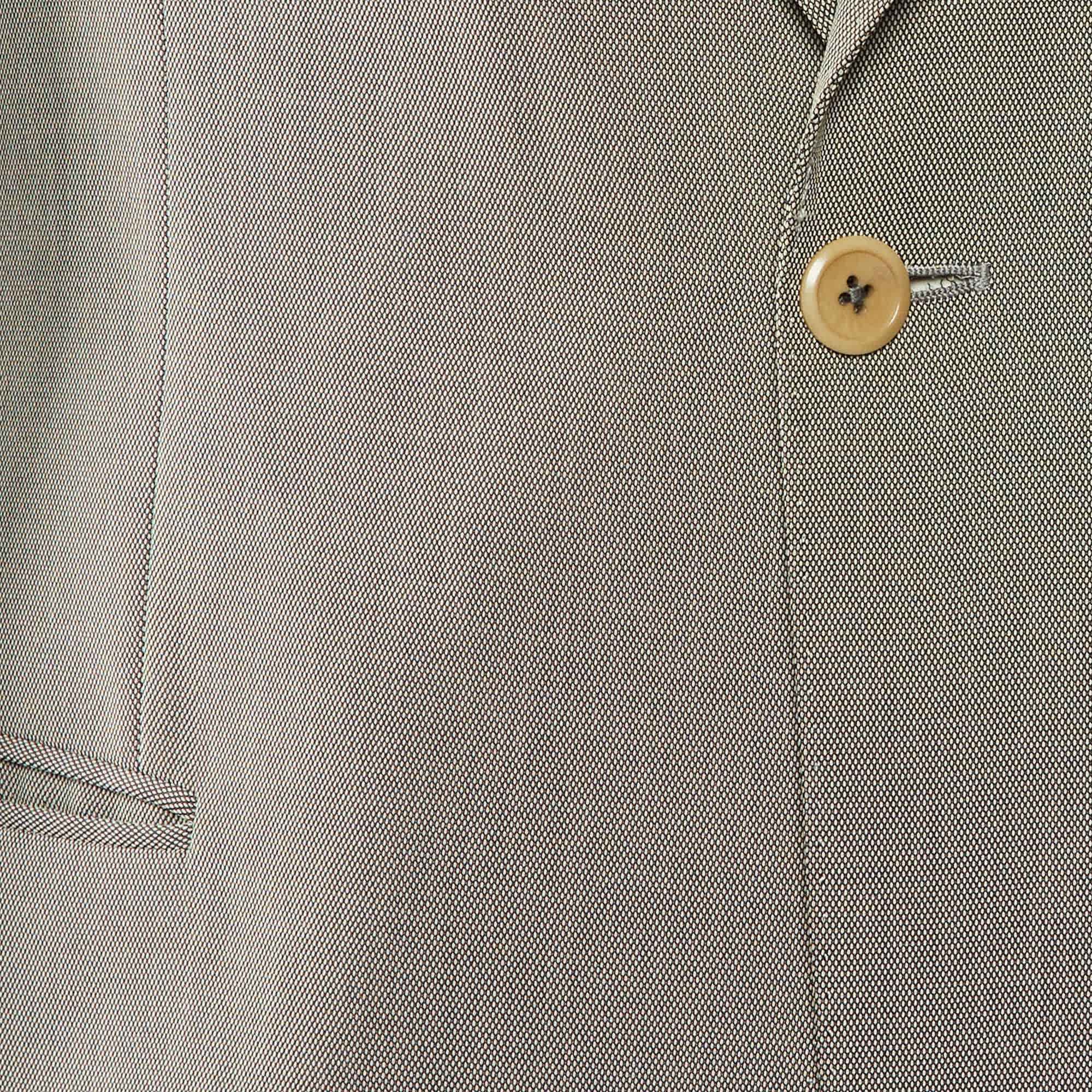 BLEND Grey Cotton Blend Regular Fit Blazer