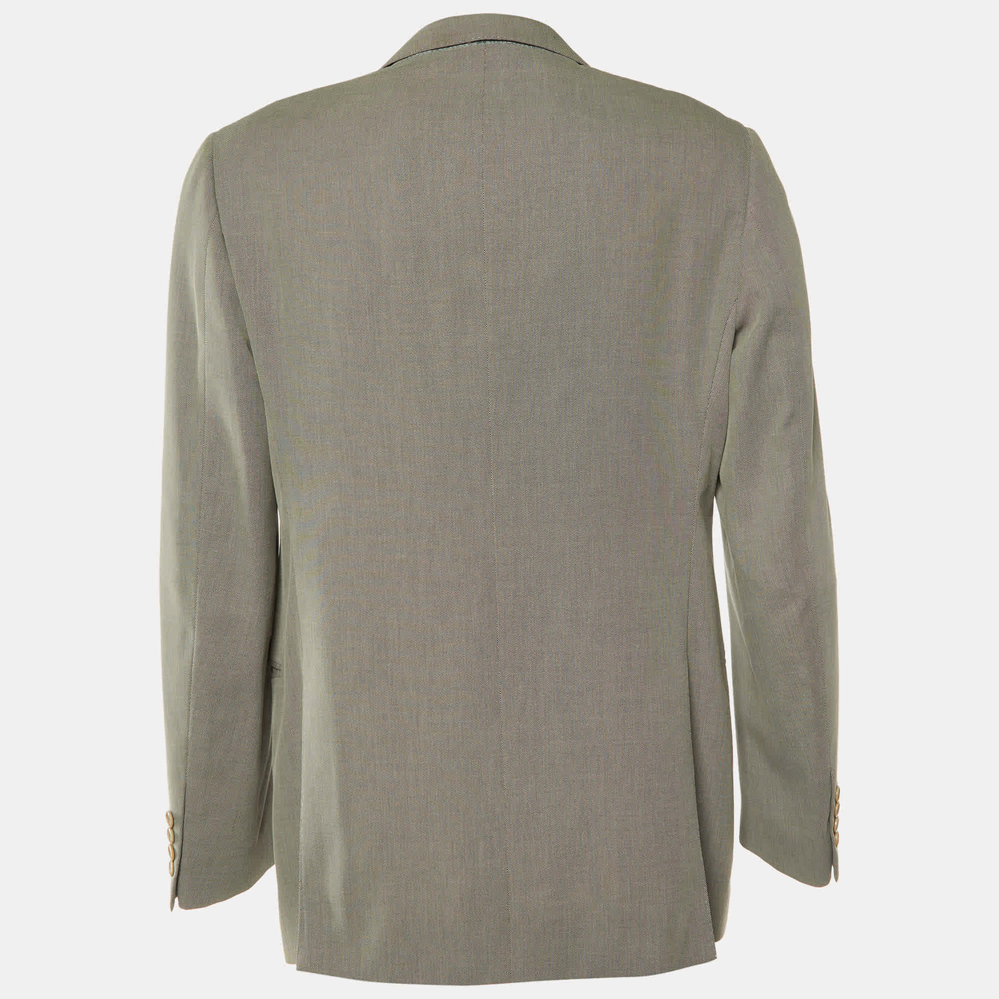 BLEND Grey Cotton Blend Regular Fit Blazer
