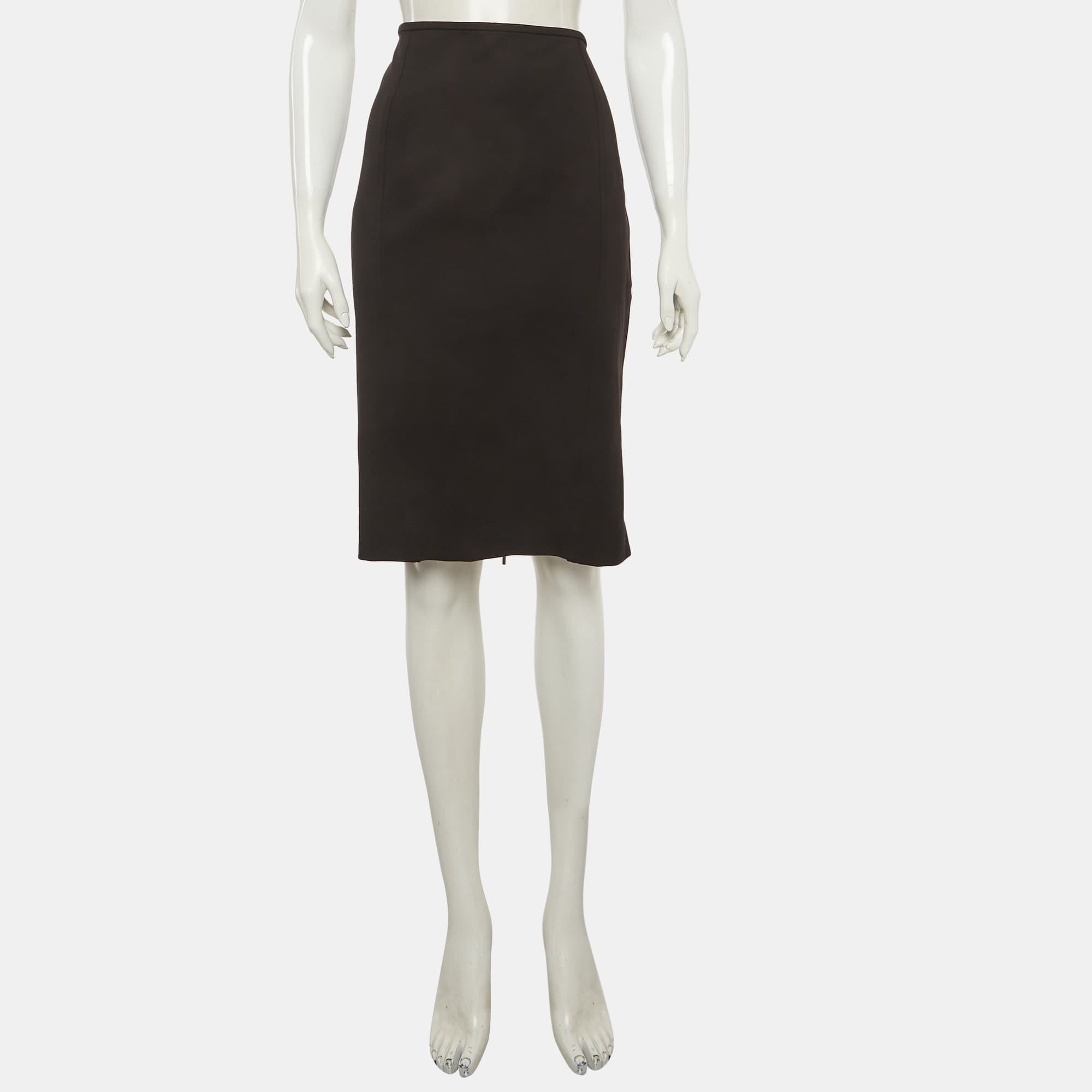 Armani Collezioni Black Jersey Pencil Skirt