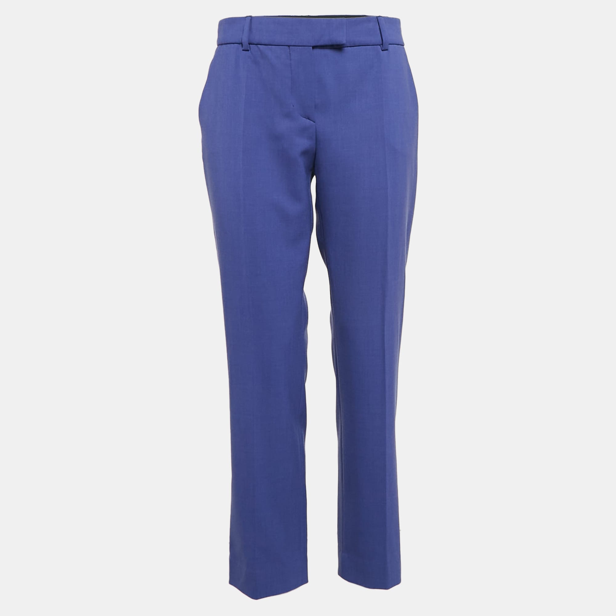 M Missoni Purple Gabardine Straight Leg Trousers