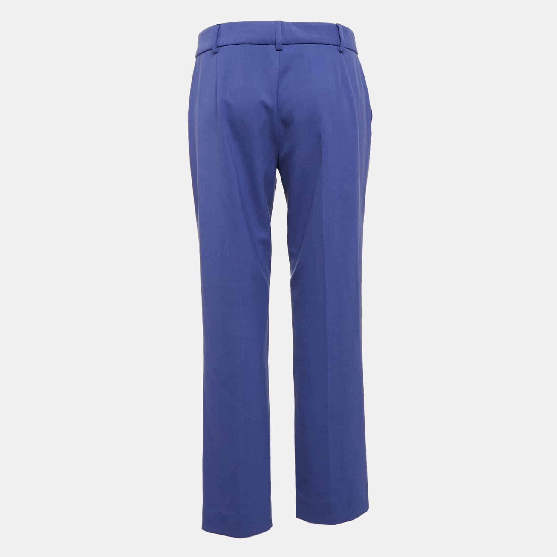 M Missoni Purple Gabardine Straight Leg Trousers