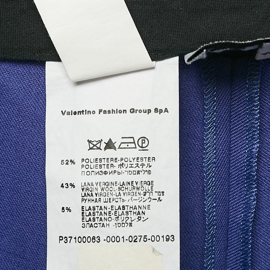 M Missoni Purple Gabardine Straight Leg Trousers