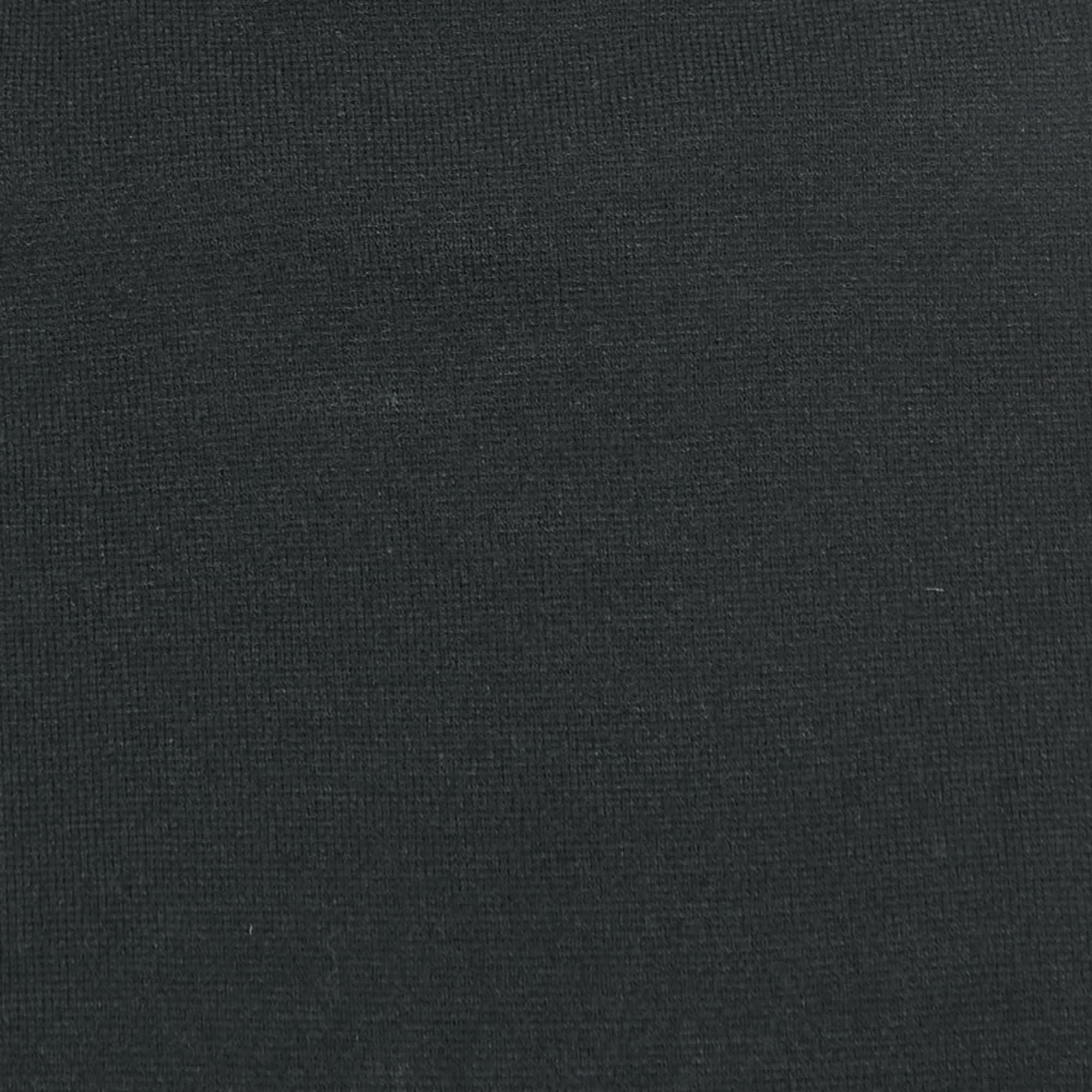 Max Mara Studio Black Stretch Knit Sweatshirt