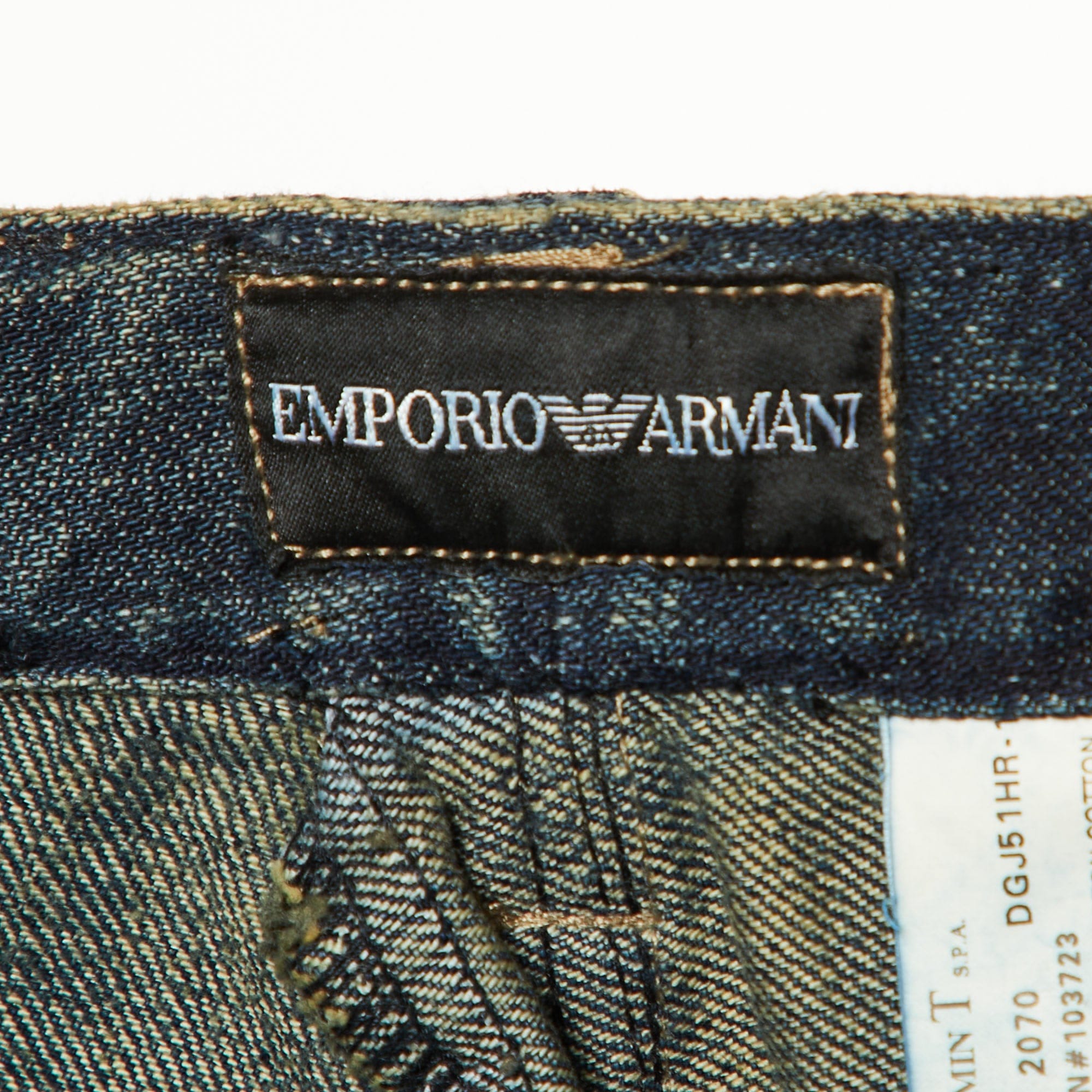 Blue Washed Denim Jeans L Waist 31"