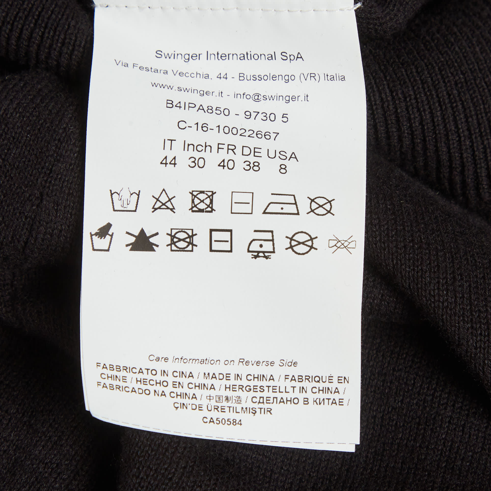 Cavalli Class Black Cotton Knit Embroidered Patch Detail Jumper